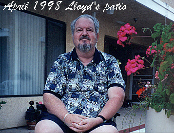 Lloyd Ivan Dudding, outside of his apartment, April 1998