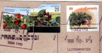 Postmark from Lloydminster, Alberta, Canada